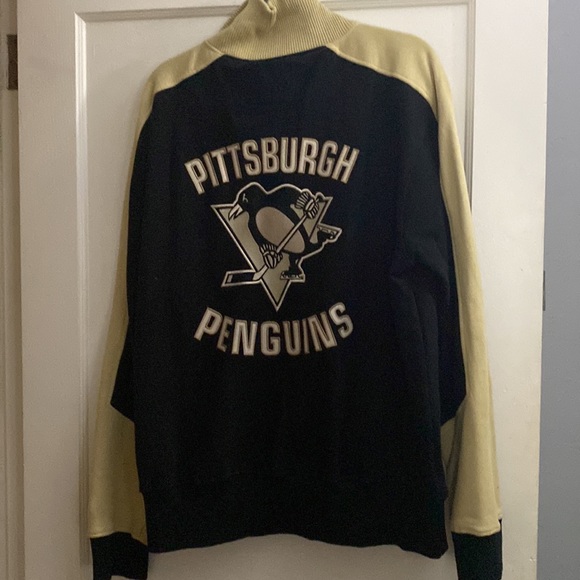Pittsburgh penguins sweat jacket zip up embroidered like new size XL unisex - Picture 6 of 7